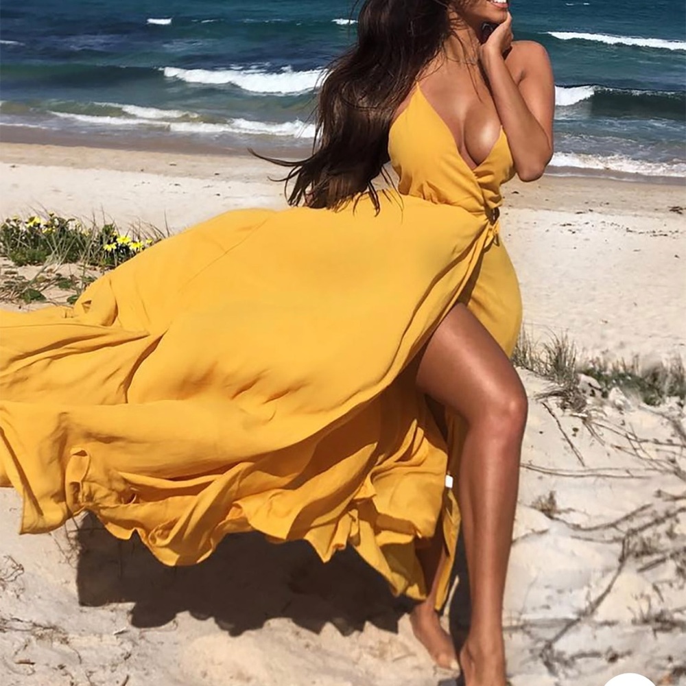 Yellow Maxi Sun dress